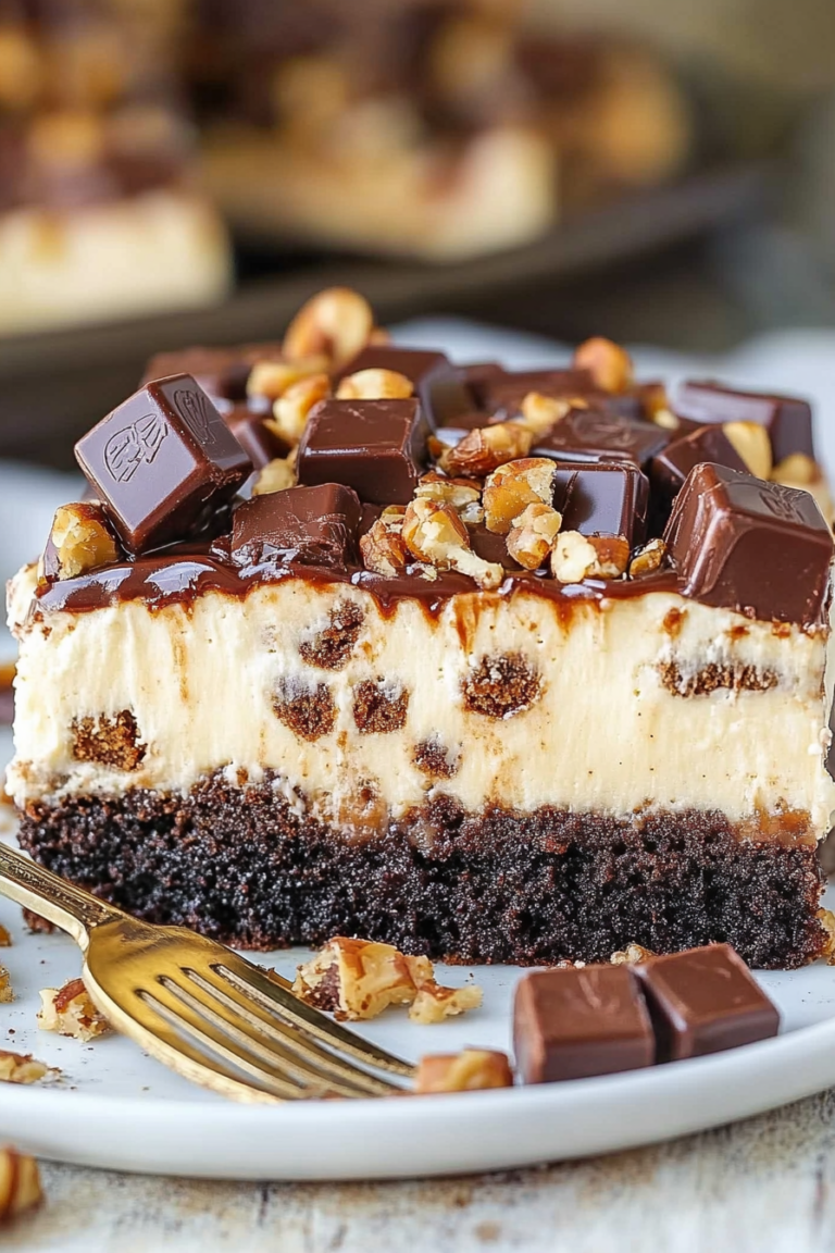 Snickers Poke Cake