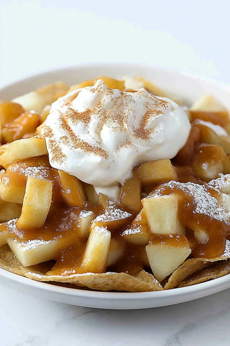 apple pie nachos