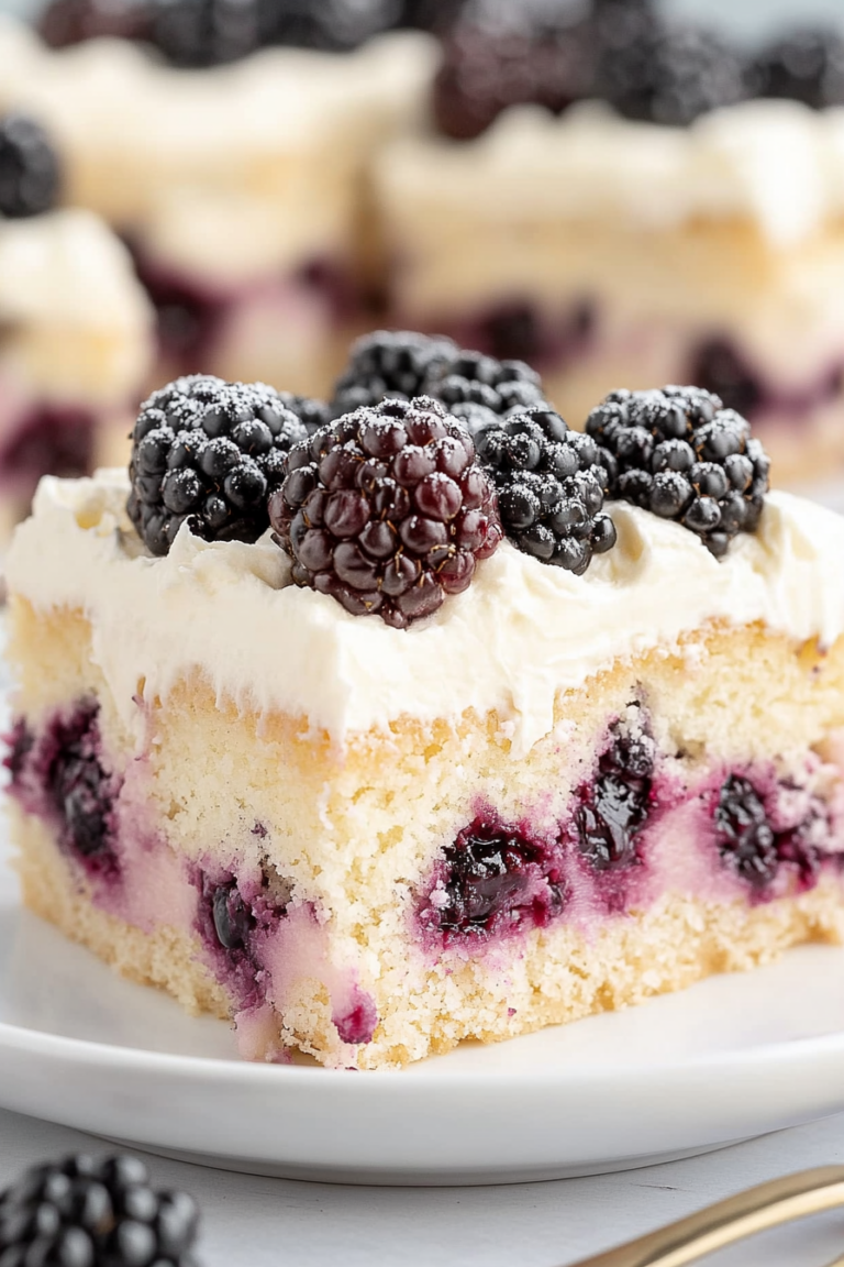 blackberry poke cake