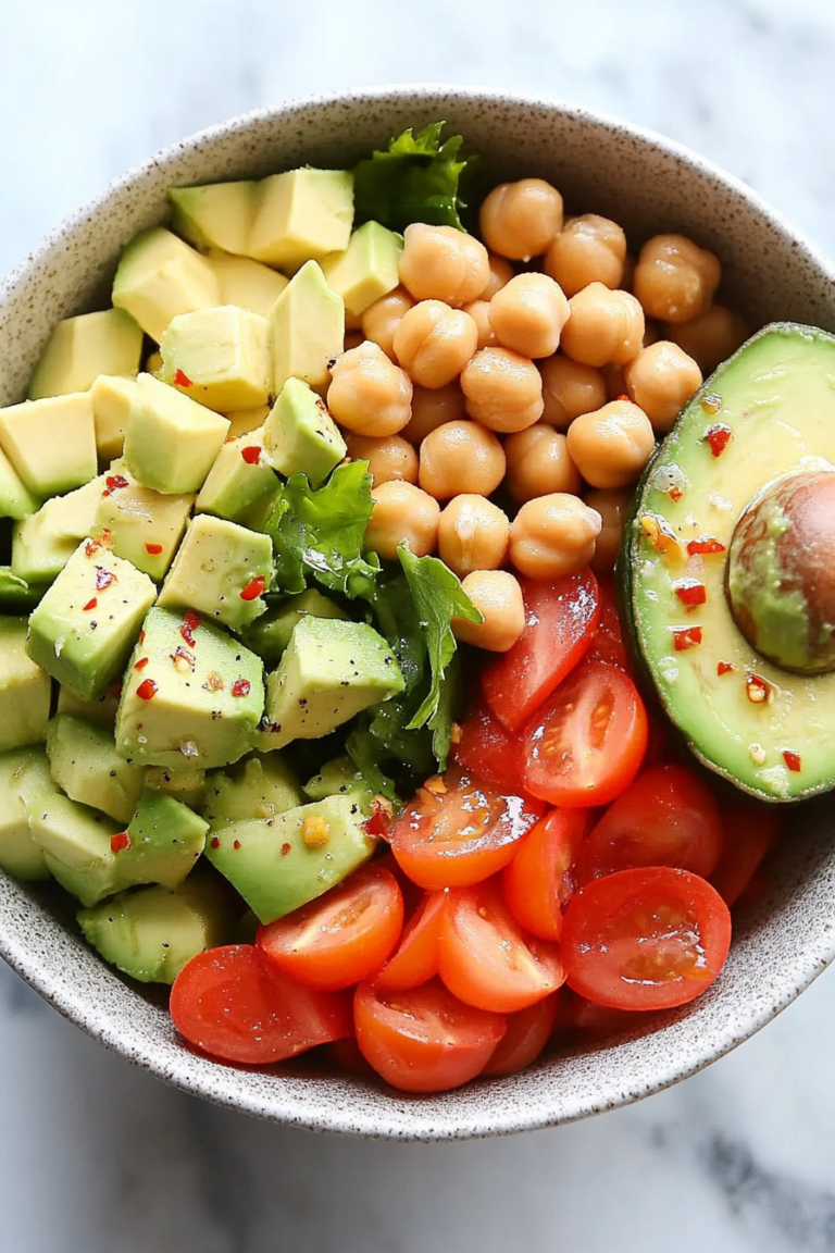 chickpea avocado salad