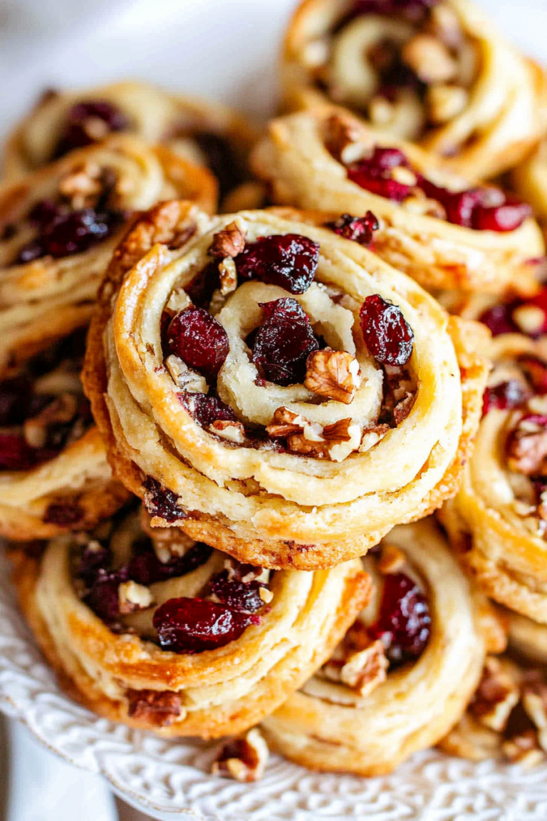 cranberry walnut pinwheels