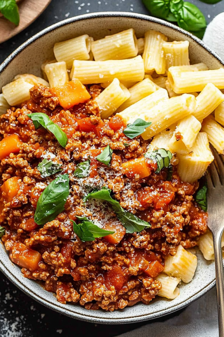 ground chicken bolognese