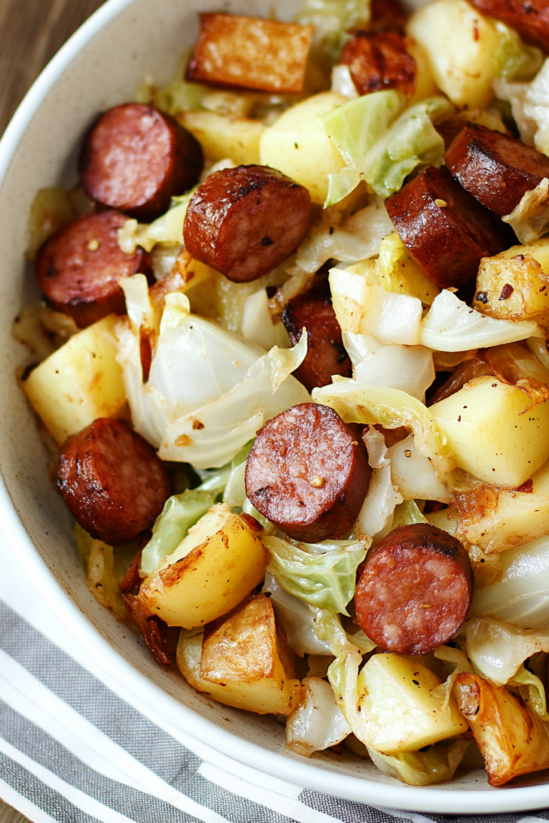 kielbasa cabbage potato skillet