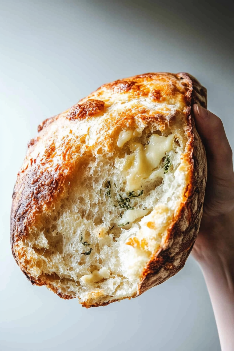 no-knead cheese bread