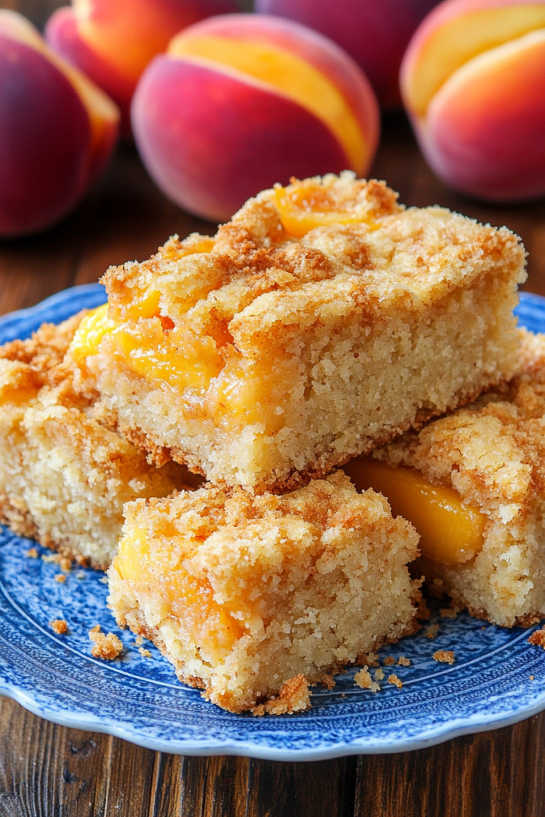 peach coffee cake