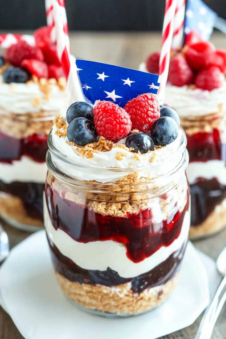 red white and blue trifles