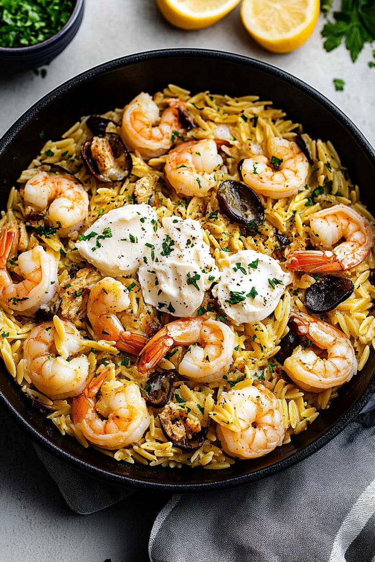shrimp orzo