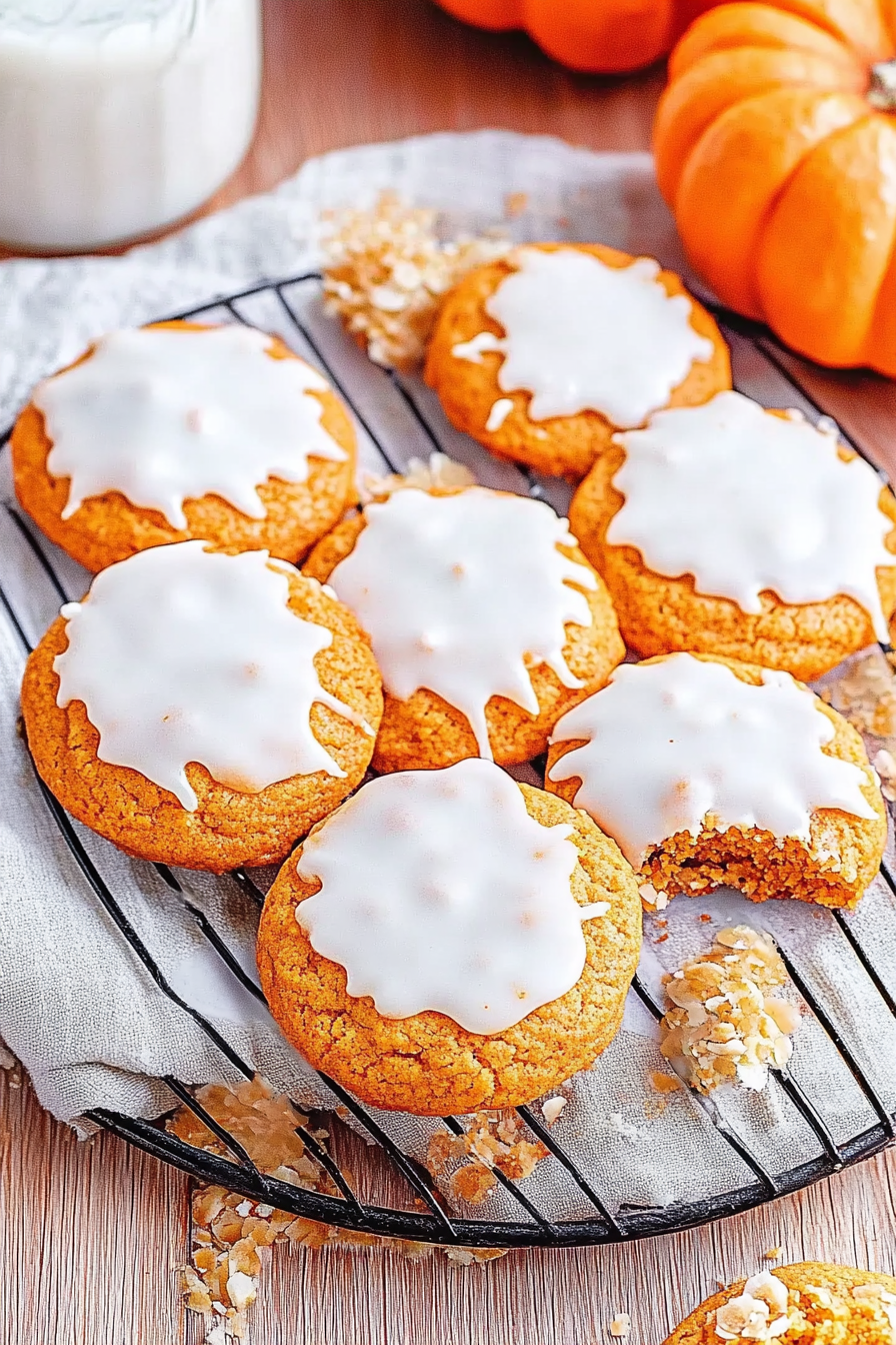 iced pumpkin cookies