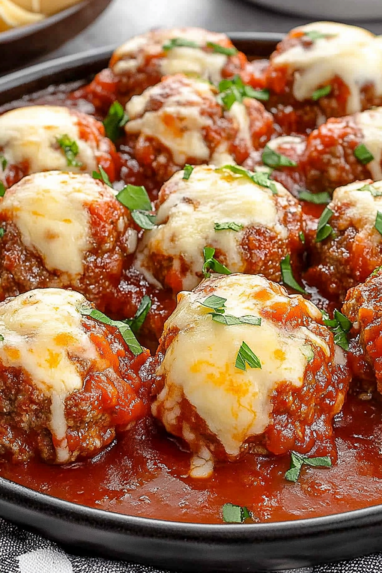 mozzarella stuffed meatballs