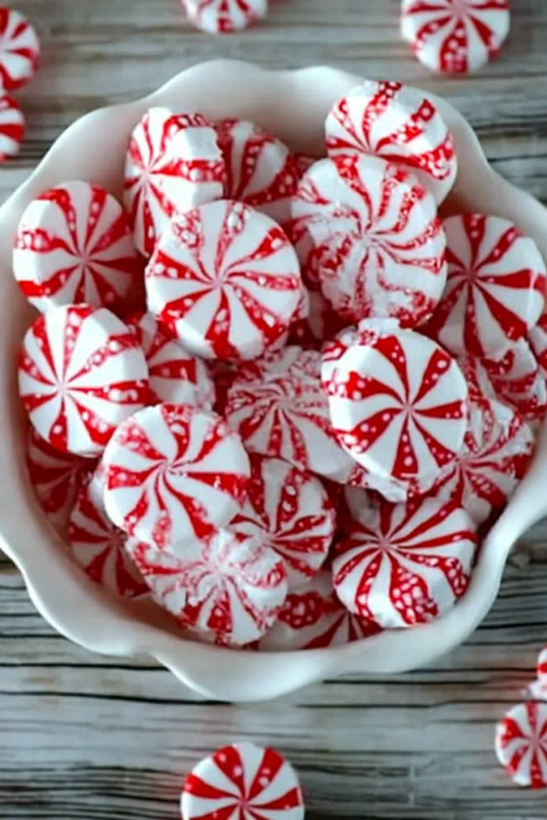peppermint candy bowls