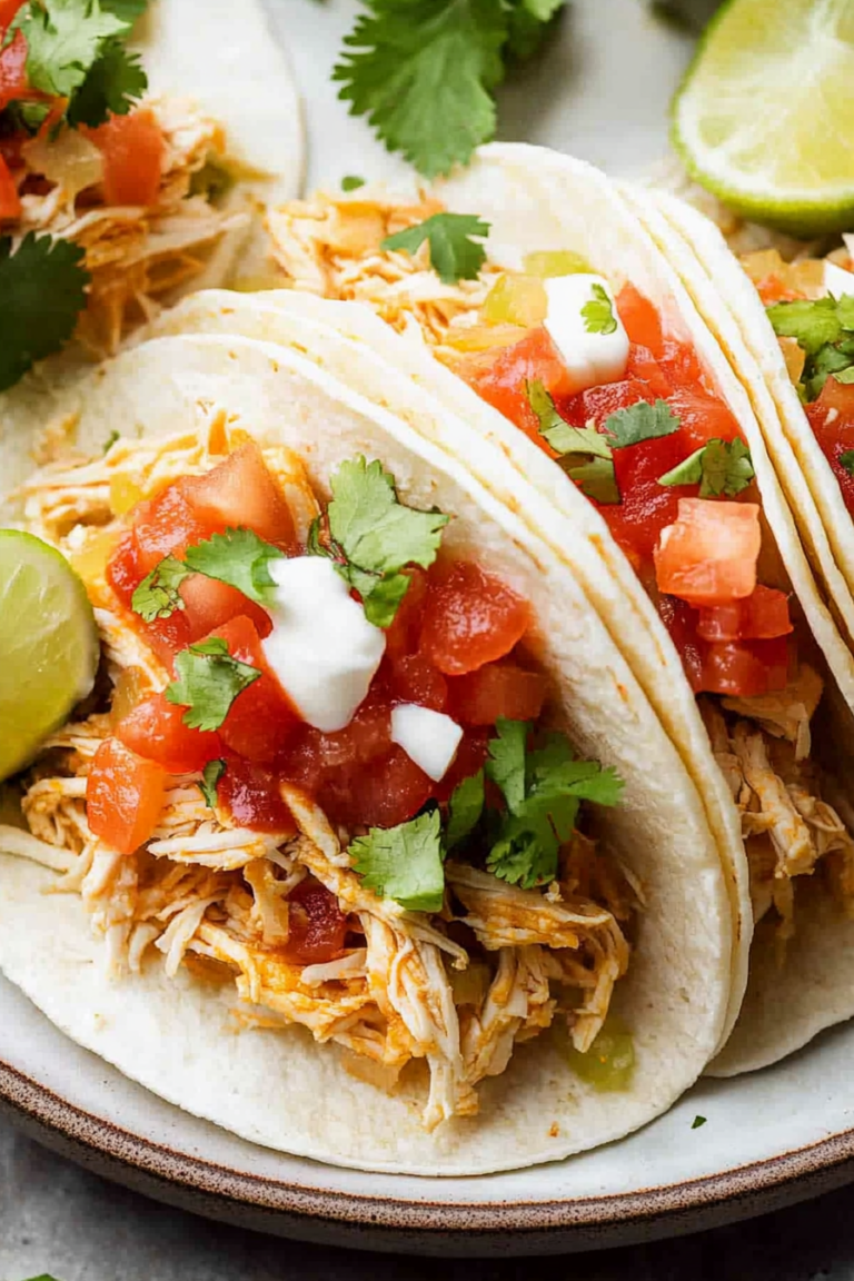 slow cooker chicken tacos